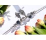Charismatic Charms Bracelets for Women Pandora Black White Evil Eye Hand Charm Bracelet for Girls