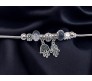 Charismatic Charms Bracelets for Women Pandora Black White Evil Eye Hand Charm Bracelet for Girls