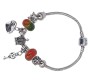 Charismatic Charms Bracelets for Women Pandora Green Orange Heart Charm Bracelet for Girls