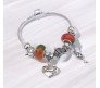 Charismatic Charms Bracelets for Women Pandora Green Orange Heart Charm Bracelet for Girls