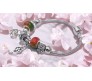 Charismatic Charms Bracelets for Women Pandora Green Orange Heart Charm Bracelet for Girls