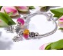 Charismatic Charms Bracelets for Women Pandora Pink Yellow Butterfly Charm Bracelet for Girls