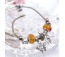 Charismatic Charms Bracelets for Women Pandora Pink Yellow Butterfly Charm Bracelet for Girls