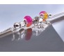 Charismatic Charms Bracelets for Women Pandora Pink Yellow Butterfly Charm Bracelet for Girls