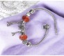 Charismatic Charms Bracelets for Women Pandora Purple Orange Eiffel Tower Charm Bracelet for Girls