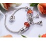 Charismatic Charms Bracelets for Women Pandora Purple Orange Eiffel Tower Charm Bracelet for Girls