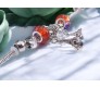 Charismatic Charms Bracelets for Women Pandora Purple Orange Eiffel Tower Charm Bracelet for Girls