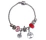 Charismatic Charms Bracelets for Women Pandora Red Pink Tree of Life Charm Bracelet for Girls