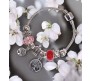 Charismatic Charms Bracelets for Women Pandora Red Pink Tree of Life Charm Bracelet for Girls
