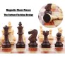 Magnetic Chess Board Educational Toys Travel Chess Set with Folding Board for Kids and Adults Indoor Outdoor Educational Travel Toys Wooden Color 11 Inch (Brown Chess)