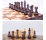 Magnetic Chess Board Educational Toys Travel Chess Set with Folding Board for Kids and Adults Indoor Outdoor Educational Travel Toys Wooden Color 11 Inch (Brown Chess)