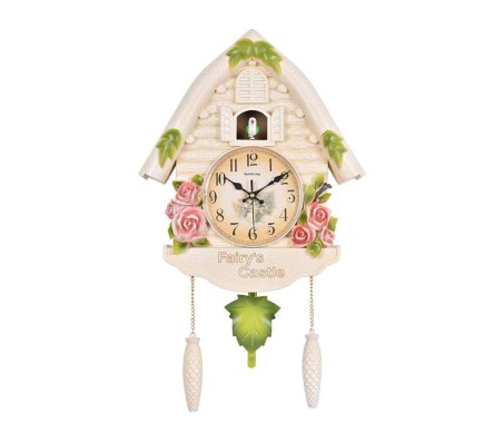 Big Size Cuckoo Bird Coming Out Wall Clock - Cuchoo Kuku Bird Alarm Bell Music Clock for Living and Kids Room Home