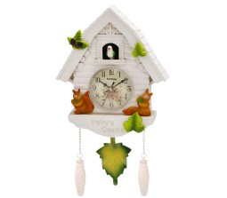 42 cm Cuckoo Bird Coming Out Wall Clock - Cuchoo Kuku Bird Alarm Bell Music Clock for Living and Kids Room Home