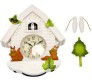 42 cm Cuckoo Bird Coming Out Wall Clock - Cuchoo Kuku Bird Alarm Bell Music Clock for Living and Kids Room Home