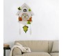 42 cm Cuckoo Bird Coming Out Wall Clock - Cuchoo Kuku Bird Alarm Bell Music Clock for Living and Kids Room Home