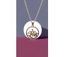 Carved Jai Shree Ram Pendant with Arrow Circle for Men With Silver Chain Locket Necklace 2 Sided for Men and Women