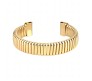 Fashion Bracelet Stretch Adjustable Gold Big Bracelet Ribbed Cuff Bracelet Wide Open Bangle Stretchable Bendable Cobra Jewellery For Womens