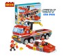 354 Pcs Fire Fighter Engine Truck with Fire Boat Building Block Set Lego Compatile for Boys and Girls