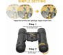 10 * 25 Waterproof Fogproof Roof Prism Binoculars Small Portable Mini Compact for Bird Watching Traveling Concerts High Powered for Both Adults & Kids