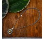 3D Cross Compass Pendant Gold For Men Round Silver Chain Necklace Chain Punk Hip Hop Biker Traveller For Men Boys Men's Jewellery Accessories D2