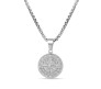 3D Cross Compass Pendant For Men Round Silver Chain Necklace Chain Punk Hip Hop Biker Traveller For Men Boys Men's Jewellery Accessories D3