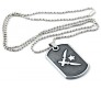 Counter Strike Global Offensive Inspired Dog Tag Gaming Game Grey Pendant Necklace For Boys and Men