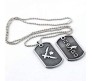 Counter Strike Global Offensive Inspired Dog Tag Gaming Game Grey Pendant Necklace For Boys and Men