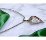 3D Couple Heart Pendant For Lovers Silver Necklace for Couple Matching Locket for Valentine Anniversary Men and Women