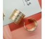 Fashion Big Wide Stack Coil Wire Cuff Cuff Bracelet Stylish Adjustable Gold Plated Kada Bangle Egyptian Style Anti Tarnish Chunky Statement Jewelry Gift for Women