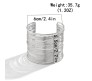 Fashion Big Wide Stack Coil Wire Cuff Cuff Bracelet Stylish Adjustable Silver Plated Kada Bangle Egyptian Style Anti Tarnish Chunky Statement Jewelry Gift for Women