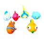 Aquatic Cute Animals Chu Chu Squeeze Toy 6 PC Set Silly Squeezing & Squawking 5cm Approx Baby Floating Bath Toy For Infants Newborns Kids, Multicolor