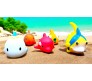 Aquatic Cute Animals Chu Chu Squeeze Toy 6 PC Set Silly Squeezing & Squawking 5cm Approx Baby Floating Bath Toy For Infants Newborns Kids, Multicolor
