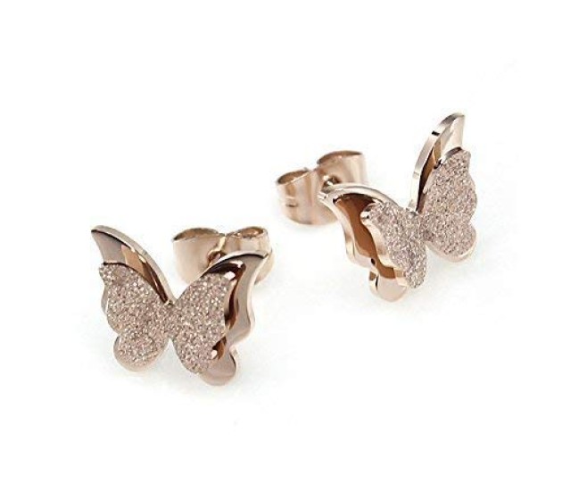 Baby Diamond Earrings 14K Rose White Yellow Gold Girls Small Screw Back  Studs | eBay