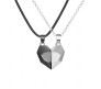 Couple Heart Pendant For Lovers Necklace for Couple Matching Locket Magnet DBS