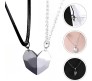 Couple Heart Pendant For Lovers Necklace for Couple Matching Locket Magnet DBS