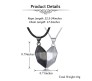 Couple Heart Pendant For Lovers Necklace for Couple Matching Locket Magnet DBS