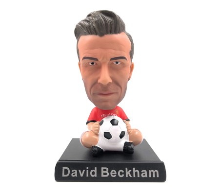 David Beckham Bobble Head for Car Dashboard with Mobile Holder Action Figure Toys Collectible Bobblehead Showpiece For Office Desk Table Top Toy For Kids and Adults Multicolor