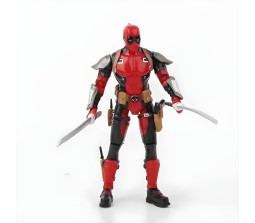 18cm Deadpool Action Figure with Accessories Movable Arm & Leg Joints Super Hero Ideal Collectible Gift Figurine for Deadpool Fans