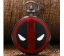 Deadpool Superhero Antique Pocket Watch Vintage Classic Retro Metal Keychain Key Chain for Car Bikes Key Ring