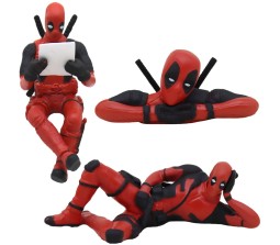 Deadpool Action Figure Miniature Statue 3 Pcs Set Toy - Deadpool Car Decor & Dashboard Accessories Figures Gifts for Fans D2
