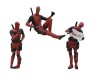 Deadpool Action Figure Miniature Statue 3 Pcs Set Toy - Deadpool Car Decor & Dashboard Accessories Figures Gifts for Fans