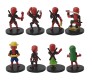Deadpool Action Figure Miniature Statue 8 Pcs Set Toy 7-8 cm Car Decor & Dashboard Accessories Figures Gifts for Fans