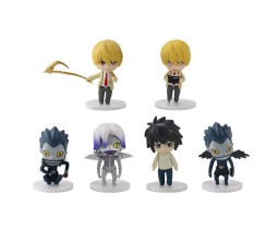 Anime Death Note Action Figure Set of 6 Size 10CM Miniature Toy for Car Dashboard, Decoration, Cake Topper, Office Desk & Study Table Multicolor