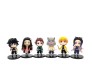 Demon Slayer Action Figure Set of 6 Size 8-10CM Toy for Car Dashboard, Cake Topper