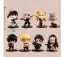 Anime Demon Slayer Action Figure Set of 8 Approx 9CM Toy Collectible Combo Figurine for Office Desk & Study Table Gift Multicolor
