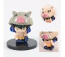 Demon Slayer Action Figure Set of 5 Size 5CM Miniature Toy for Car Dashboard, Decoration, Cake Topper, Office Desk & Study Table Multicolor