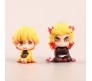 Demon Slayer Action Figure Set of 5 Size 5CM Miniature Toy for Car Dashboard, Decoration, Cake Topper, Office Desk & Study Table Multicolor
