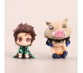 Demon Slayer Action Figure Set of 5 Size 5CM Miniature Toy for Car Dashboard, Decoration, Cake Topper, Office Desk & Study Table Multicolor