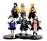 Anime Demon Slayer Action Figure Set of 6 Size 16CM Toy for Decoration, Car Dashboard , Cake Topper, Office Desk & Study Table Collector Figures Multicolor