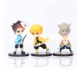 Demon Slayer Action Figure Set of 6 Size 7-8CM Toy for Car Dashboard, Decoration, Cake Topper, Office Desk & Study Table Multicolor